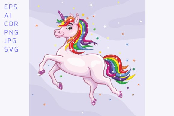 Download Colorful Unicorn Vector Illustration - Unicorn vector Collection