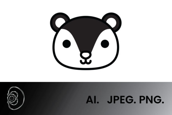 Download Black and White Cute Fox Vector - White Collection